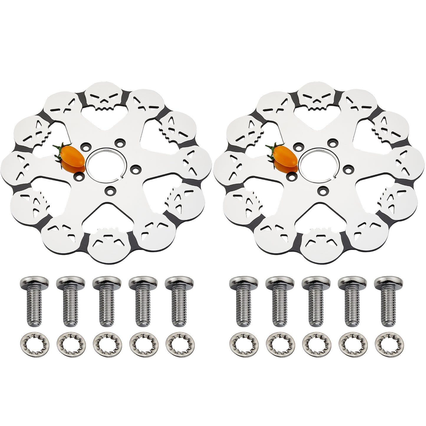 11.5'' Skull Front Brake Rotor for Harley Davidson Sportster 1984-2013,Softail 1984-2014,Dyna 1991-2005,Early Super Glide Models 1984-1991,Touring