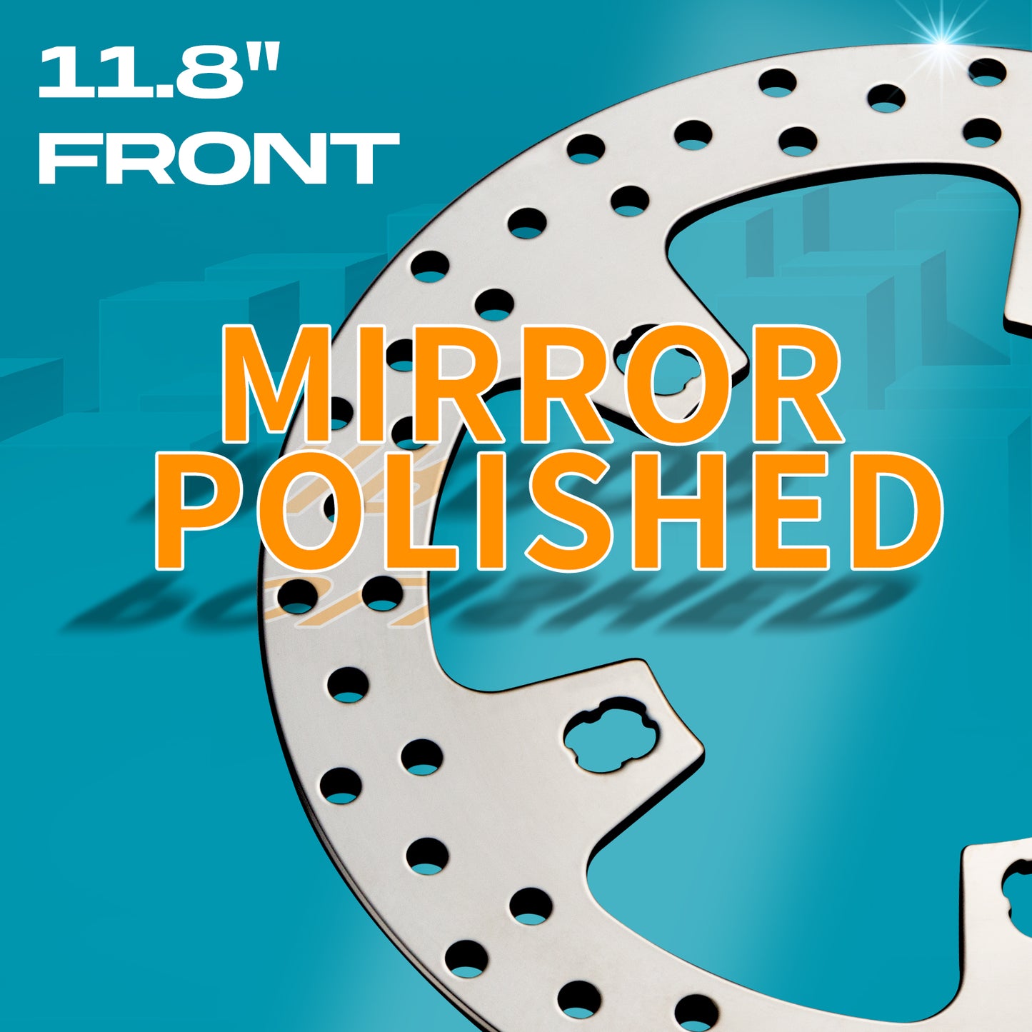 11.8'' Front Rotor for Harley Davidson Road King,Electra Glide Ultra,FLHX Street Glide,CVO Road Glide,Ultra Classic Electra Heat Dissipation