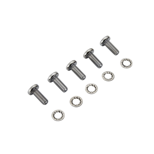 5PCS Screws Chrome Rear Disc Brake Rotor TORX Bolts Fit for Harley Davidson Touring Dyna Softail Sportster Street Glide with Cast Wheels OEM #43562-92