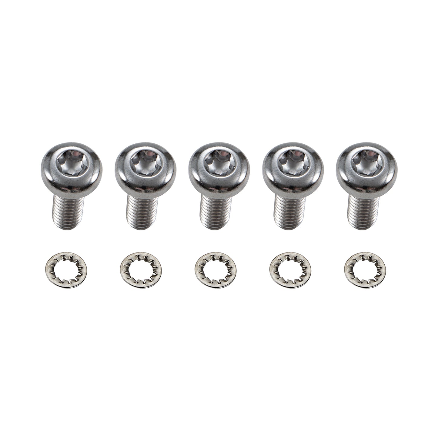 5PCS Screws Chrome Rear Disc Brake Rotor TORX Bolts Fit for Harley Davidson Touring Dyna Softail Sportster Street Glide with Cast Wheels OEM #43562-92