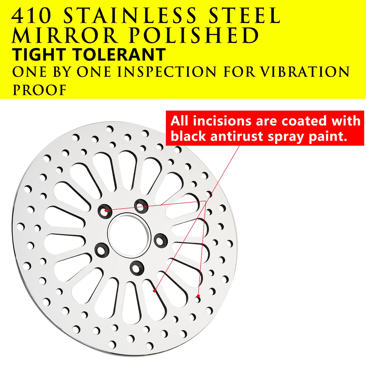 11.5'' Brake Rotor for Harley Davidson Touring Sportster Dyna and Early Super Glide Softail Great Performance Superior Heat Dissipation Brake part