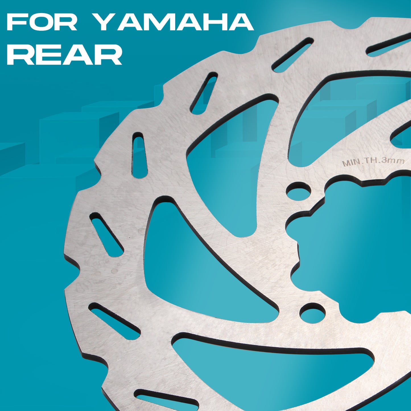 220 ATV Brake Rotor Rear Disc with Bolts for Yamaha Banshee 350 1987-2006,Big Bear 350 4x4 1999,Warrior 350 ,Wolverine 350 ,Raptor 660R ,Blaster 200